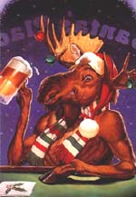 XMAS MOOSE W BEER REAL